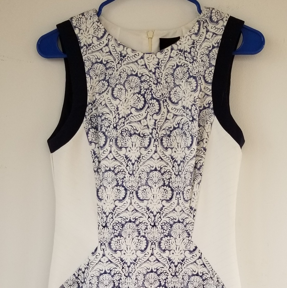 Colorblock cocktail dress